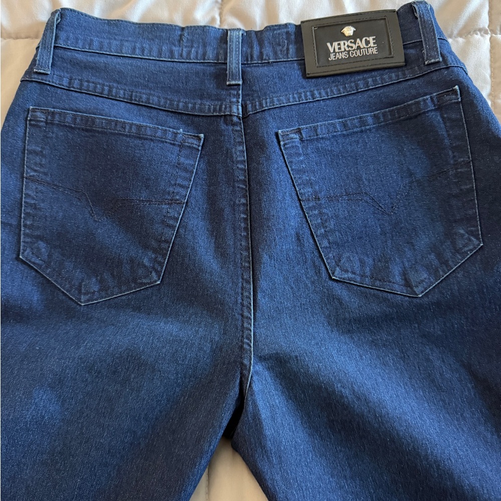 Versace Jeans Couture 90s Vintage Medusa Straight Leg Jeans 31 Like new - Picture 3 of 15